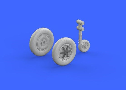 1/48 Aircraft- Bf109F Wheels for EDU (Resin)