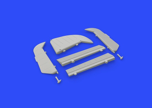 1/48 Aircraft- Bf109F Control Surfaces for EDU (Photo-Etch & Resin)