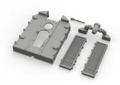 1/48 Aircraft- SE5a Radiator for EDU (Photo-Etch & Resin)