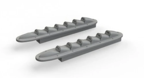 1/48 Aircraft- Typhoon Mk I Exhaust Stacks w/Fairing for EDU & HSG (Resin)
