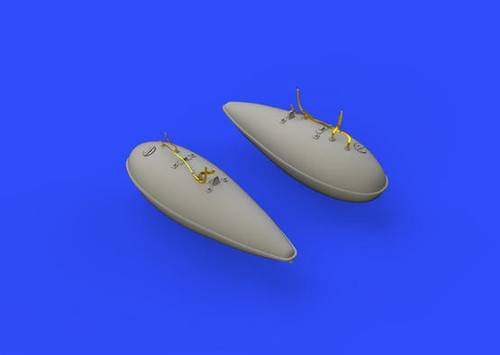 1/48 Aircraft- P51D 75Gal Fuel Tanks for ARX (Photo-Etch & Resin)
