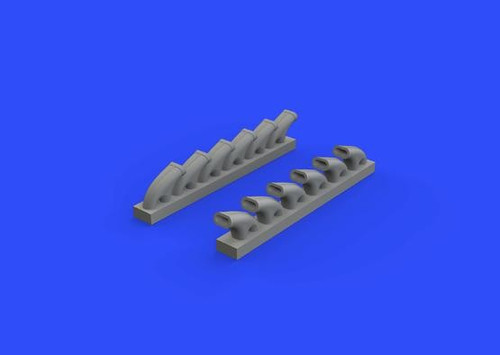 1/48 Aircraft- Typhoon Mk Ib Exhaust Stacks for EDU & HSG (Resin)