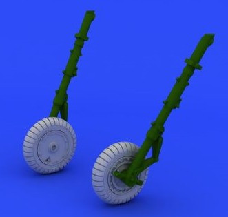 1/72 Aircraft- Fw190A Wheels Late for EDU (Resin)