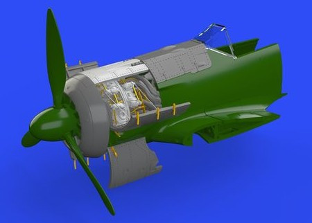 1/72 Aircraft- Fw190A5 Engine for EDU (Photo-Etch & Resin)