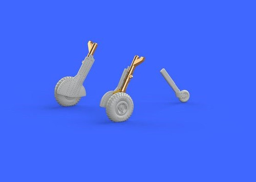 1/72 Aircraft- Spitfire Mk IX Legs w/4-Spoke Wheels Pattern for EDU (Bronze & Resin)