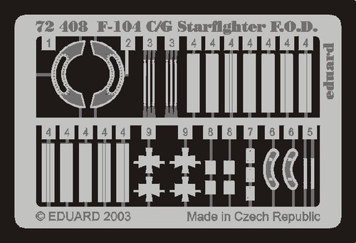 1/72 Aircraft- F104C/G Starfighter F.O.D. for HSG (D)