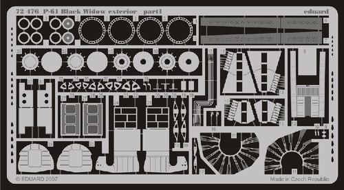 1/72 Aircraft- P61 Exterior for DML