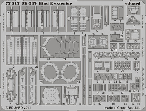 1/72 Aircraft- Mi24V Hind E Exterior for ZVE