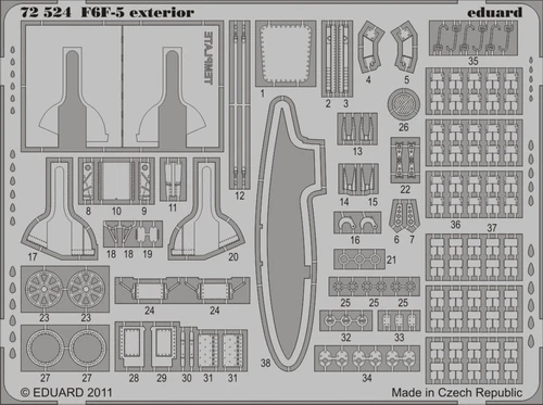 1/72 Aircraft- F6F5 Exterior for EDU