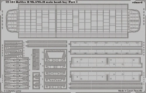 1/72 Aircraft- Halifax B Mk I/II Main Bomb Bay for RVL