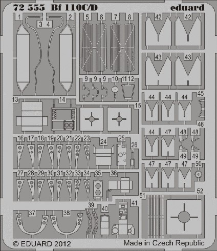 1/72 Aircraft- Bf110C/D for EDU