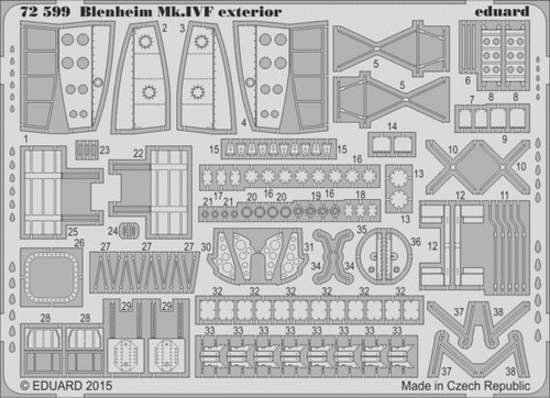 1/72 Aircraft- Blenheim Mk IVF Exterior for ARX