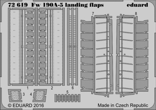 1/72 Aircraft- Fw190A5 Landing Flaps for EDU