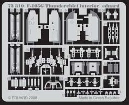 1/72 Aircraft- F105G Interior for TSM (Painted Self Adhesive) (D)
