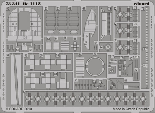 1/72 Aircraft- He111Z Interior for HSG (Painted Self Adhesive)
