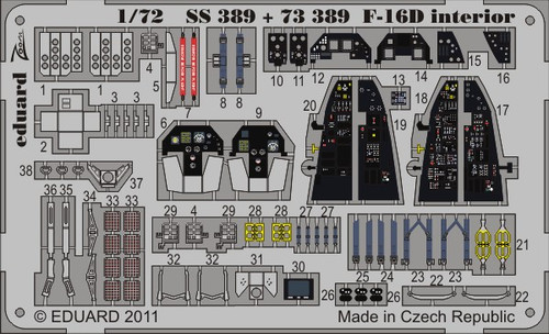 1/72 Aircraft- F16D for KIN (Painted Self Adhesive)