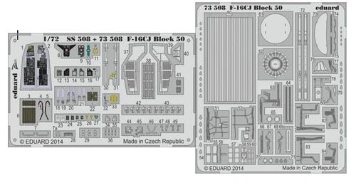 1/72 Aircraft- F16CJ Block 50 for TAM (Painted Self Adhesive)