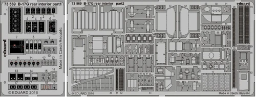 1/72 Aircraft- B17G Rear Interior for ARX