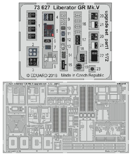 1/72 Aircraft- Liberator GR Mk V Upgrade Set for EDU
