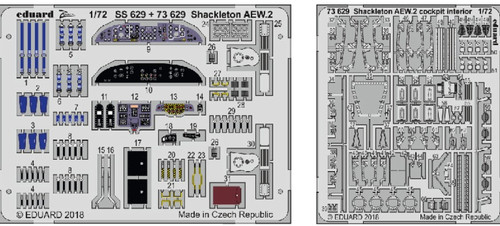 1/72 Aircraft- Shackleton AEW2 Cockpit Interior for ARX (Painted)