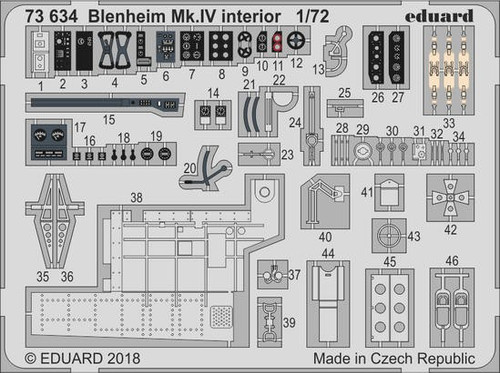 1/72 Aircraft- Blenheim Mk IV Interior for ARX (Painted)