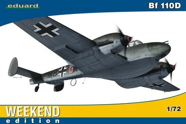 1/72 Bf110D Fighter (Wkd Edition Plastic Kit)