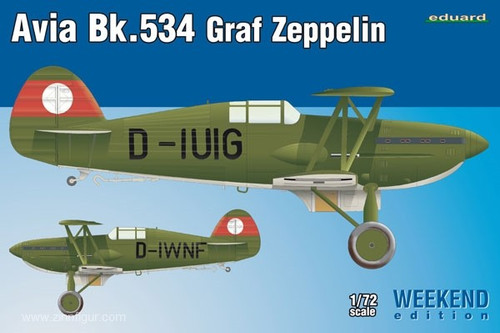 1/72 Avia Bk534 Graf Zeppelin Aircraft (Wkd Edition Plastic Kit)