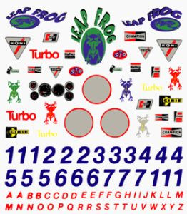 P306 Sponsor & Number Decal