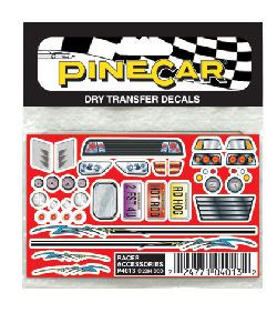 P4013 Racer Accessories Dry Transfer - 2012 Season