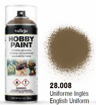 English Uniform Infantry Solvent-Based Acrylic Paint 400ml Spray