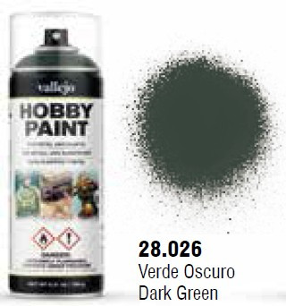 Dark Green Fantasy Solvent-Based Acrylic Paint 400ml Spray