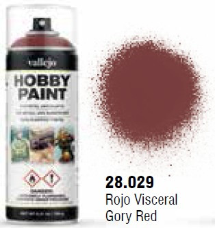 Gory Red Fantasy Solvent-Based Acrylic Paint 400ml Spray