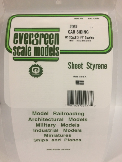 HO .020 Car Siding