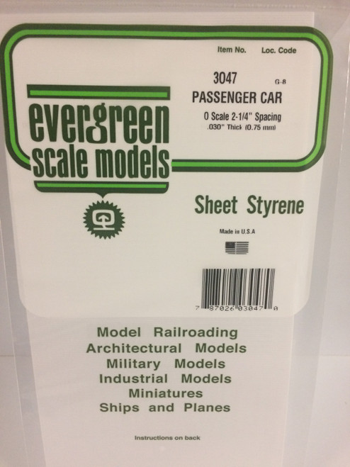 O .030 Passenger Car Siding