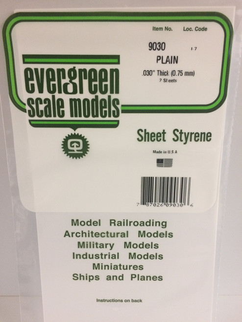 6 x 12 x .030 White Sheets (2)