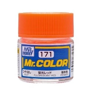 Solvent-Based Acrylic Gloss Fluorescent Red 10ml Bottle