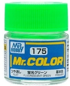 Solvent-Based Acrylic Gloss Fluorescent Green 10ml Bottle