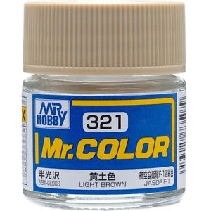 Solvent-Based Acrylic Semi-Gloss Light Brown 10ml Bottle