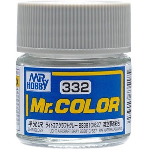 Solvent-Based Acrylic Semi-Gloss Light A/C Gray BS381C/627 10ml Bottle