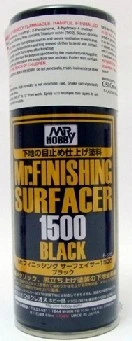Mr. Finishing Surfacer 1500 Black 170ml (Spray)
