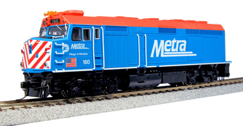 HO F40PH Diesel Chicago Metra #160/Village of Winfield w/Lok