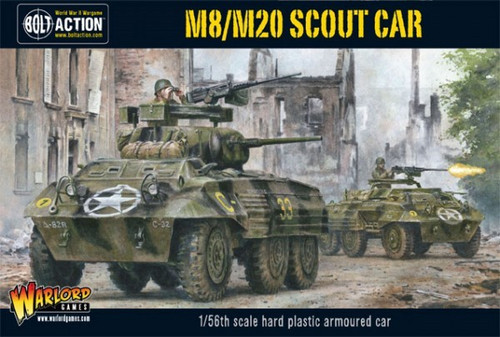 28mm Bolt Action: WWII M8/M20 Greyhound US Scout Car (Plastic)