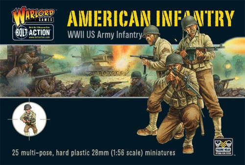 28mm Bolt Action: WWII US Army Infantry (25) (Plastic)