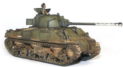 28mm Bolt Action: WWII Sherman Firefly Medium British Tank w/Commander (Resin w/Metal Parts) (D)