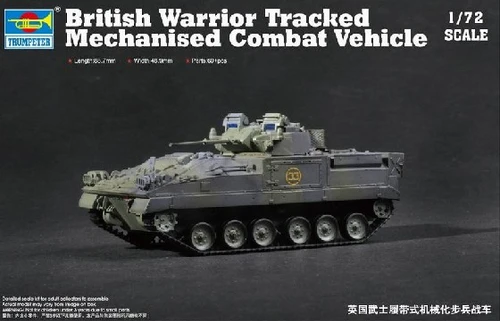 1/72 British Warrior Tracked Mechanized Combat Vehicle