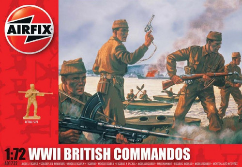 ARX-1732  1/72 WWII British Commandos Figure Set