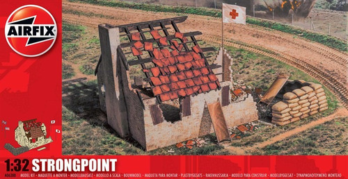 ARX-6380  1/32 Strongpoint WWII Ruined Medical Building