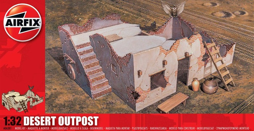 ARX-6381  1/32 Desert Outpost Ruined Building