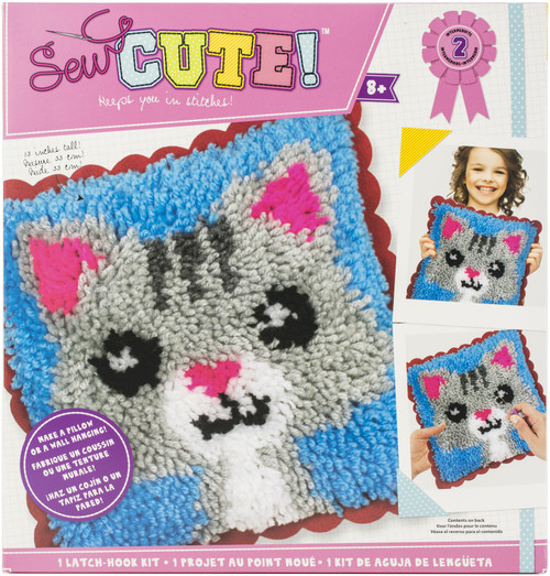 BOX!   73306 Sew Cute! Latch Hook Kit-Cat