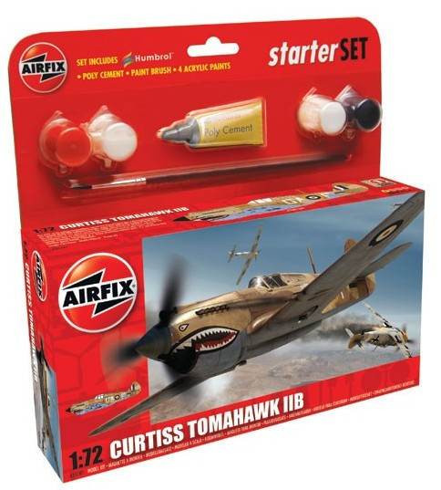 ARX-55101  1/72 Tomahawk IIB Fighter Small Starter Set w/paint & glue